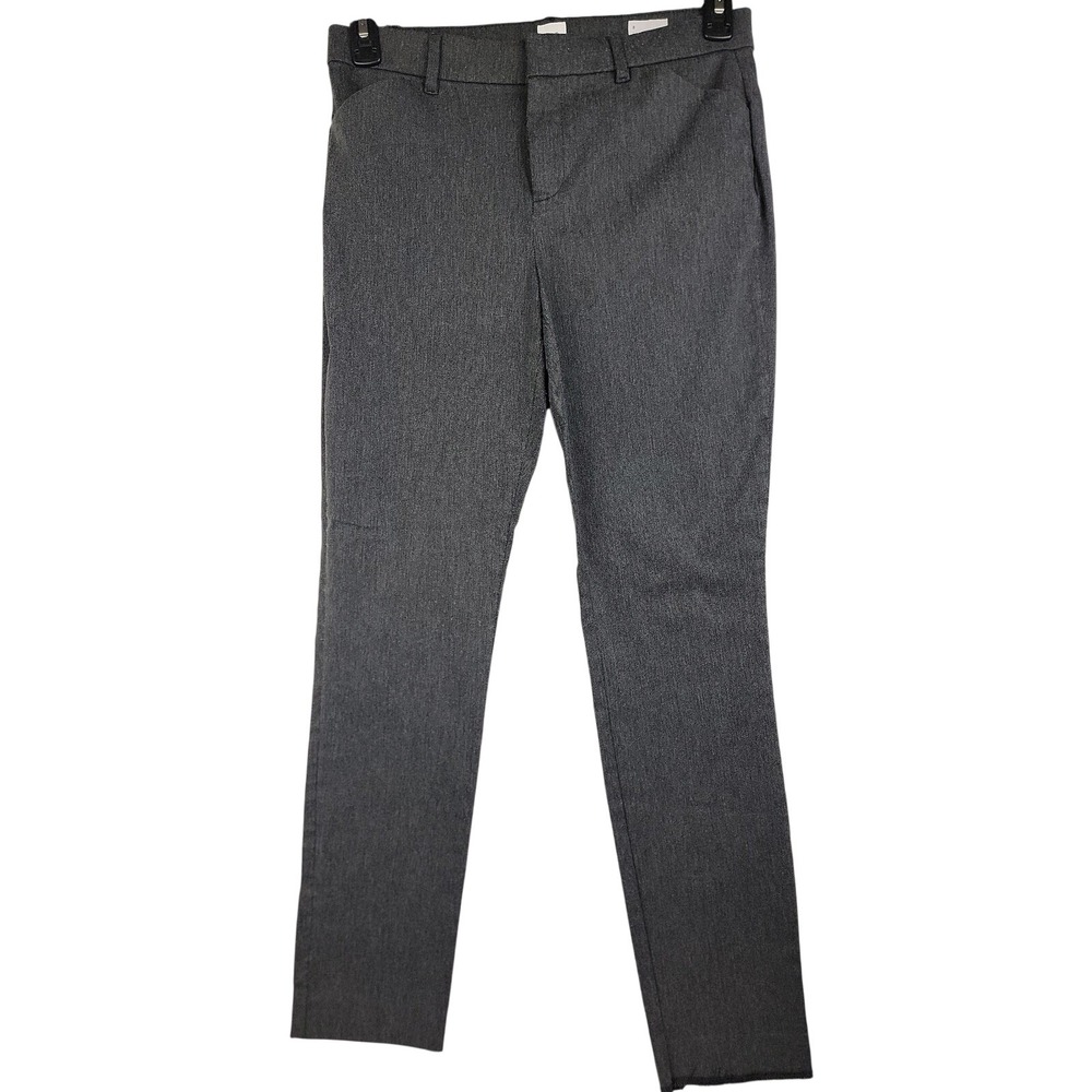 Gap Signature Skinny Ankle Pants Womens 8 Gray Bi-Stretch Career Trousers